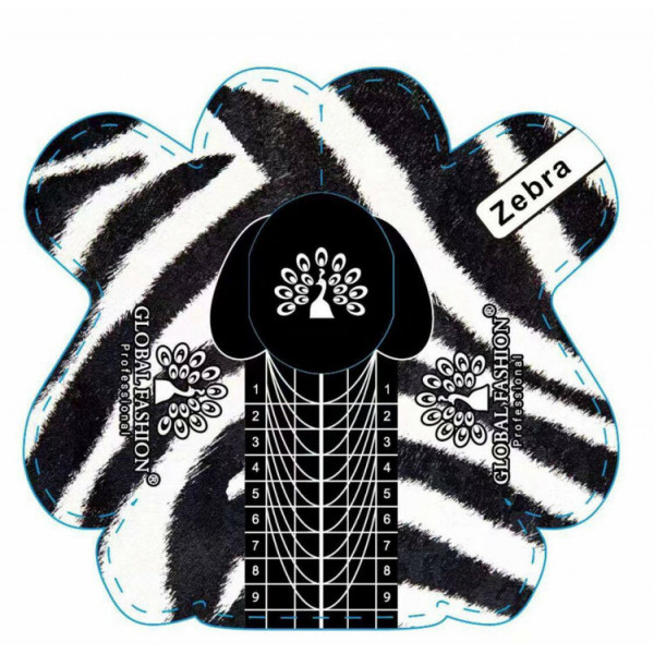 Формы для наращивания Zebra Global Fashion, 300 шт