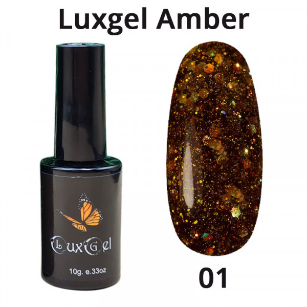 Гель-лак LuxGel серия Amber 1