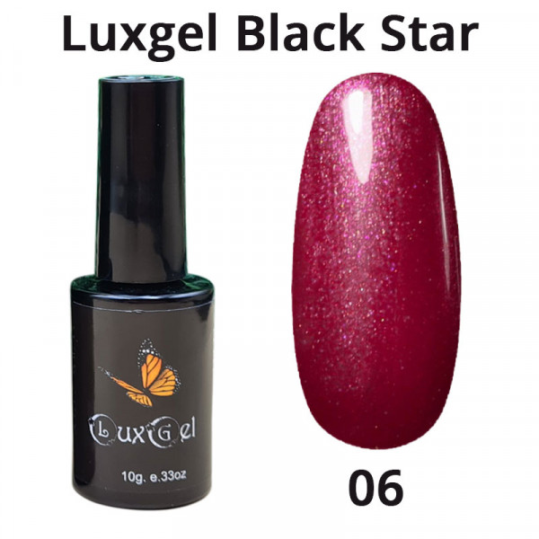 Гель-лак  LuxGel серия Black Star 6