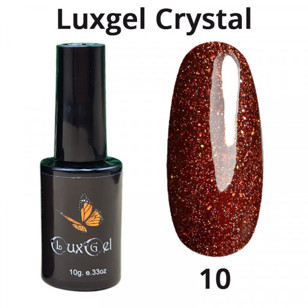 Гель-лак  LuxGel серия Crystal 10