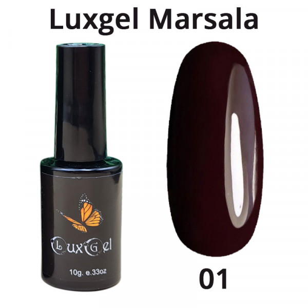 Гель-лак LuxGel серия Marsala  1
