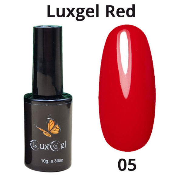 Гель-лак LuxGel  серия Red 5