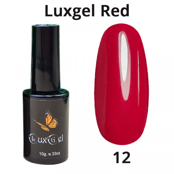 Гель-лак LuxGel  серия Red 12