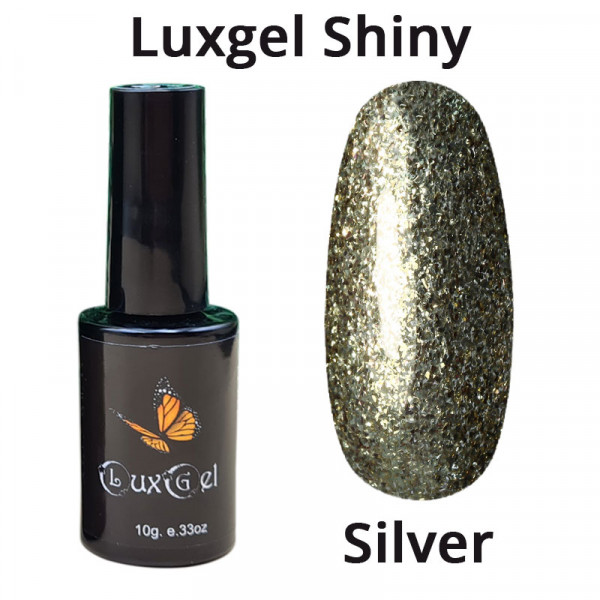 Гель-лак LuxGel  серия Shiny silver