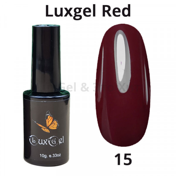Гель-лак LuxGel  серия Red 15