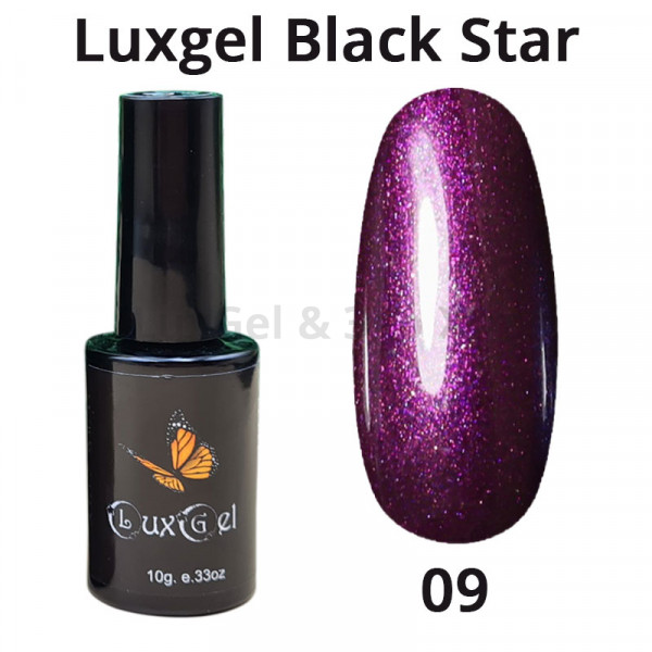 Гель-лак  LuxGel серия Black Star 9