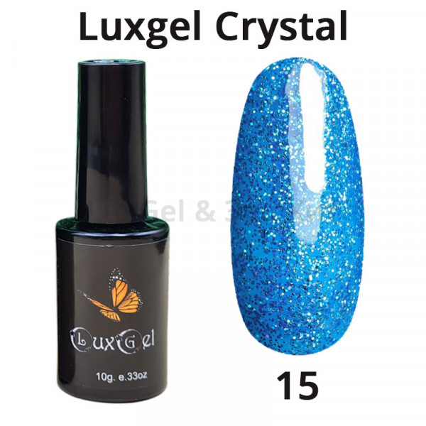 Гель-лак  LuxGel серия Crystal 15