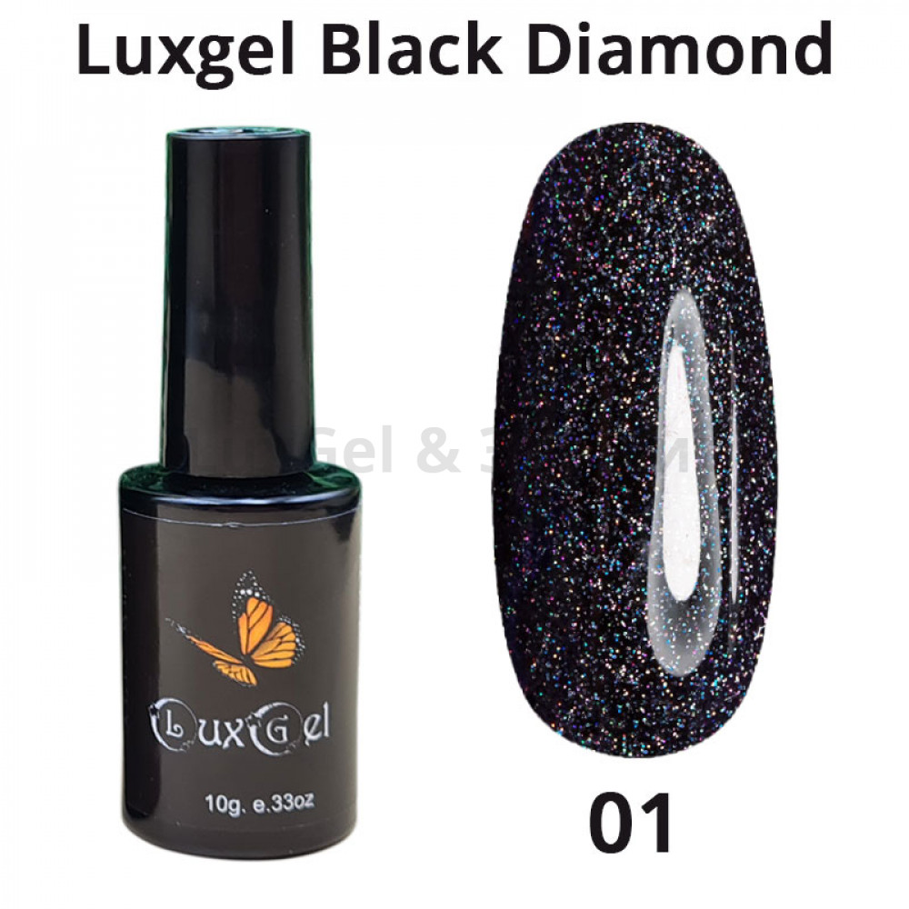 Гель-лак LuxGel Black Diamond 1