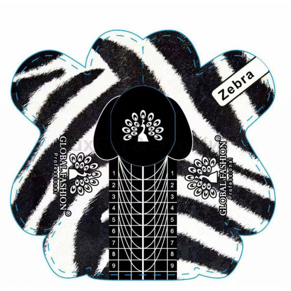 Формы для наращивания Zebra Global Fashion, 300 шт