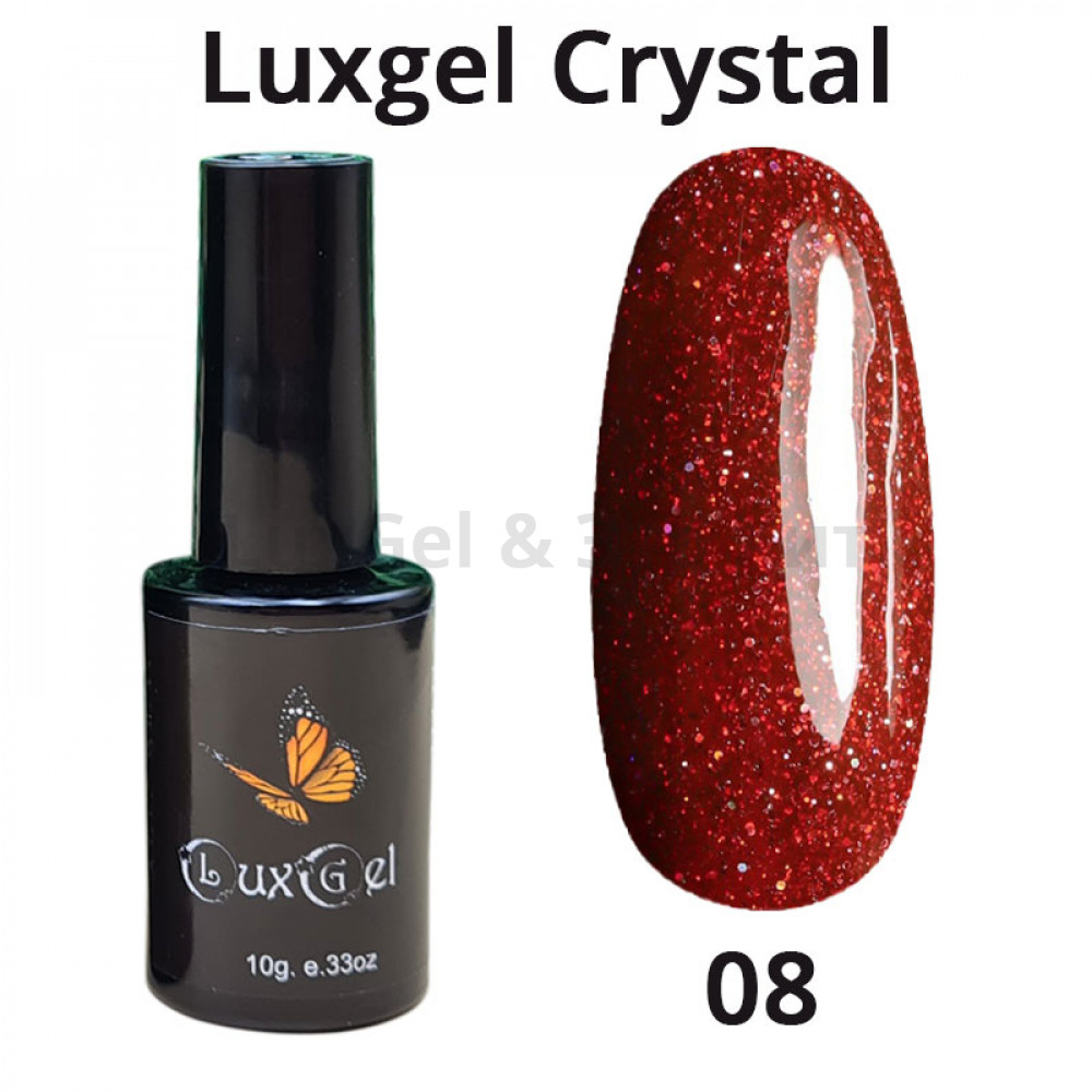 Гель-лак  LuxGel серия Crystal 8