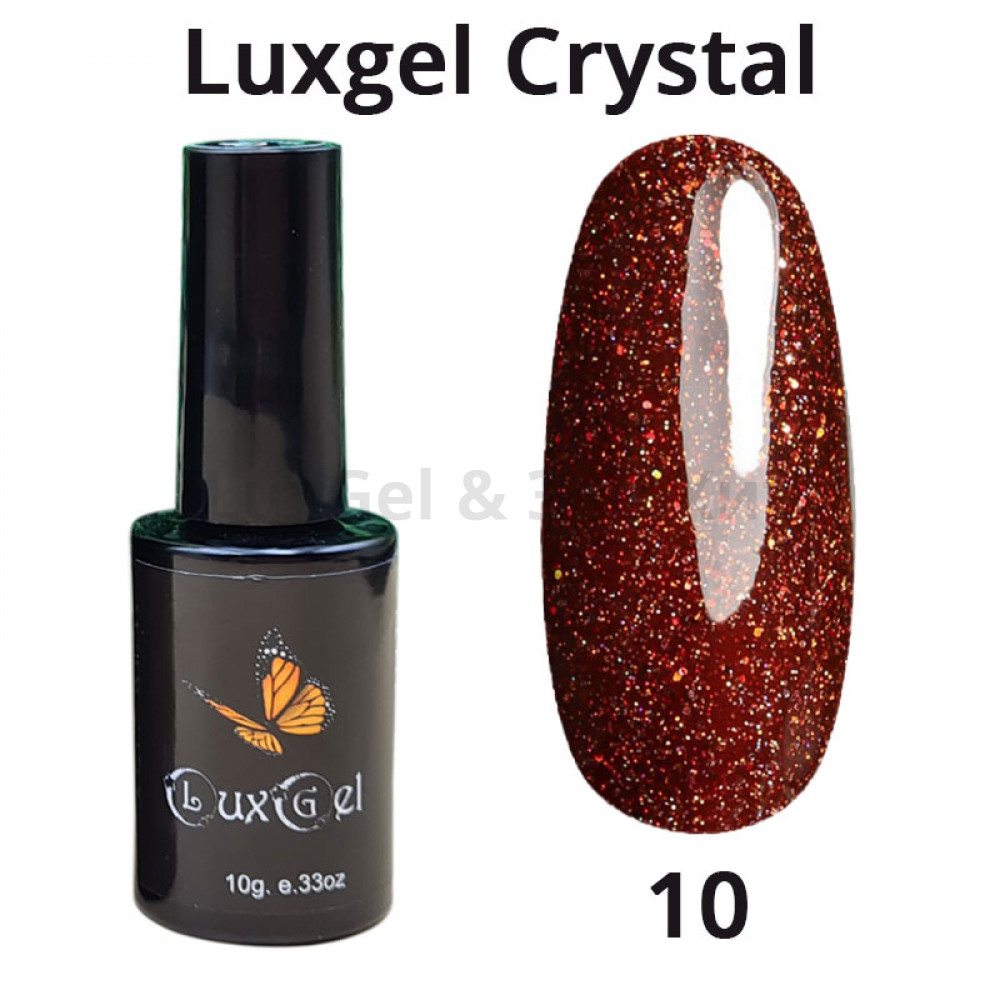 Гель-лак  LuxGel серия Crystal 10